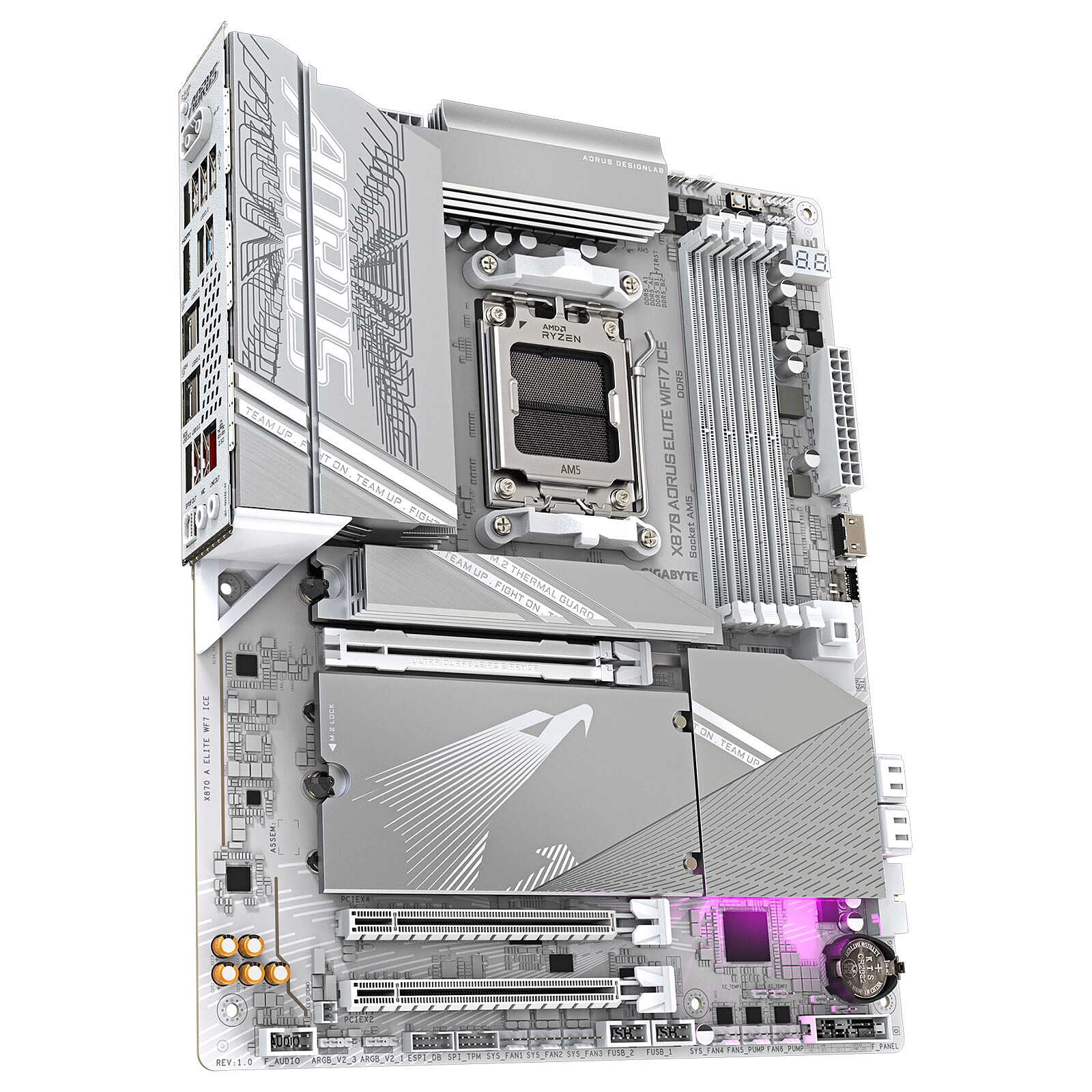 CM AMD GIGABYTE X870 AORUS ELITE WIFI7 ICE WHITE DDR5